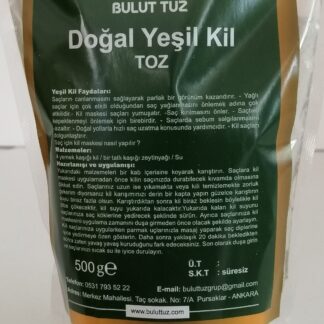 Yeşil Toz Kil Saç ve Yüz Kili 500 gr